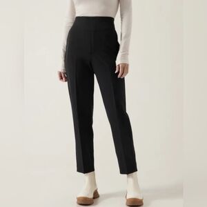 NWT Athleta Endless High Rise Pants in Black Tapered Cropped Women's 16 Plus